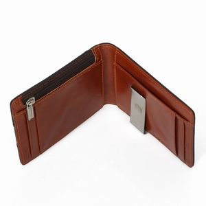 RFID Wallet Genuine Leather Slim Money Clip